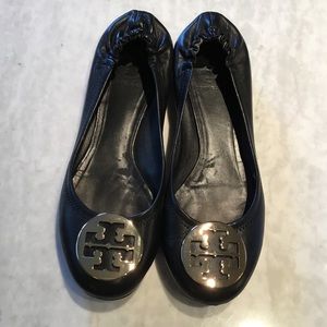 Tory Burch Black Reva Flats